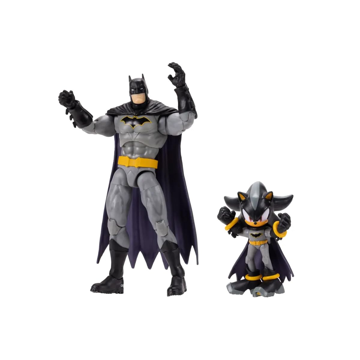 Sonic The Hedgehog Shadow as Batman & Classic Batman Action Figure Multipack | 2.5' & 5' Figures | Ages 3+