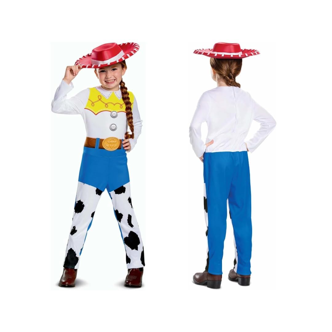 Disguise Jessie Classic Dress Up Costume for Girls | Includes Jumpsuit & Hat | Ages 3-8 1