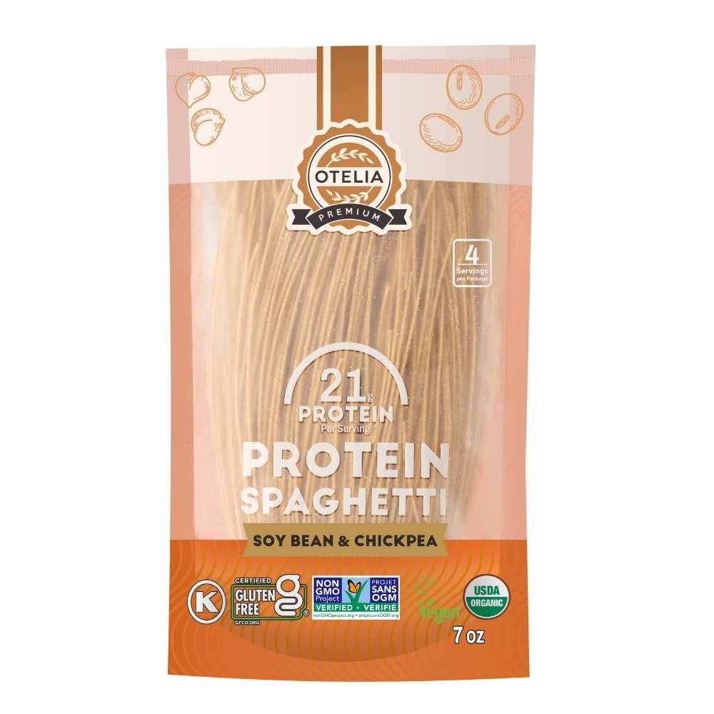 Otelia High Protein Pasta - Organic Soy & Chickpea Spaghetti | Gluten-Free | 200g 1