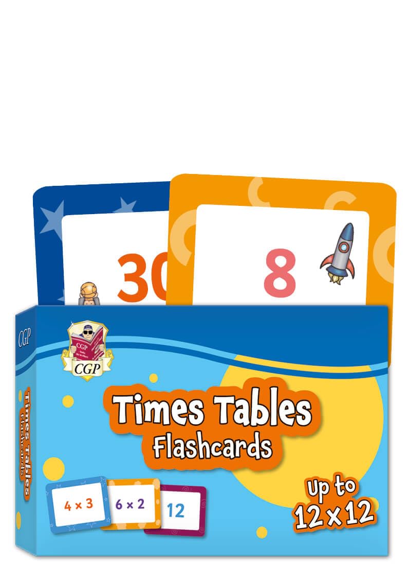 CGP New Times Tables Flashcards - Learning 1 to 12 Times Tables | Cards | English 1