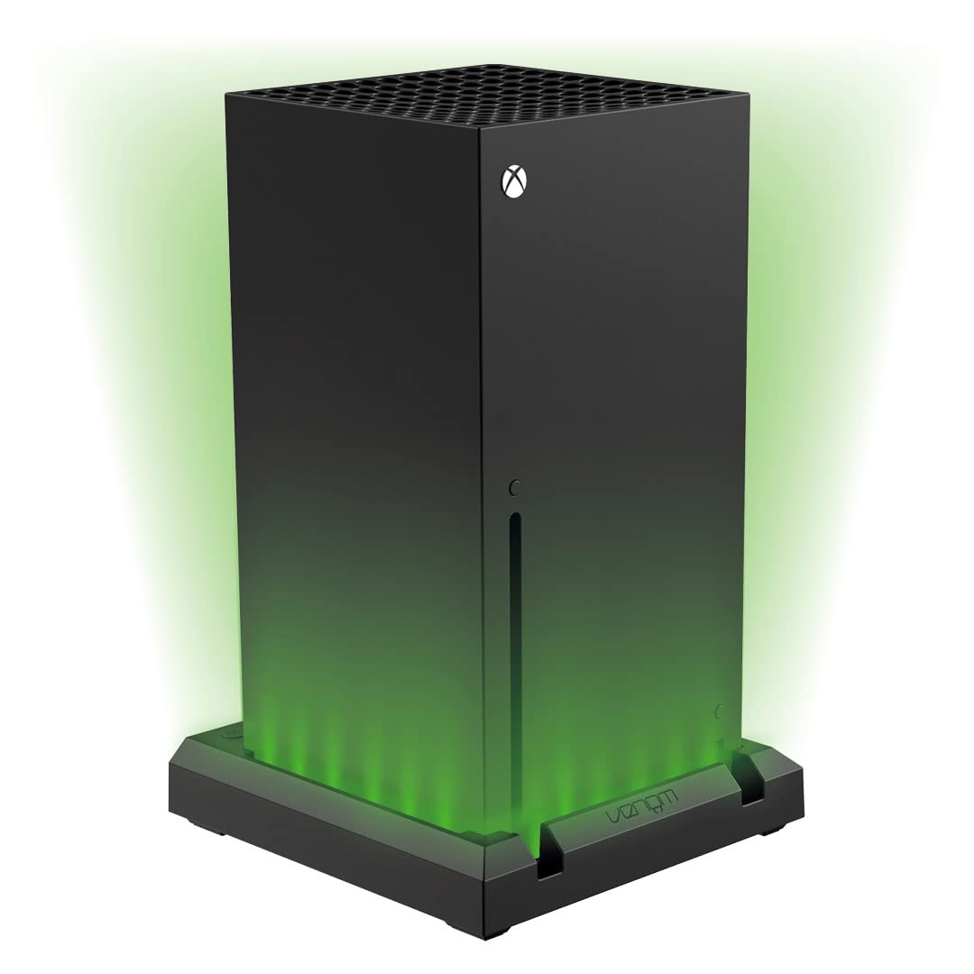 Venom LED Light-up Console Stand for Xbox Series X - Multi-Colour, USB Powered, Adjustable Brightness