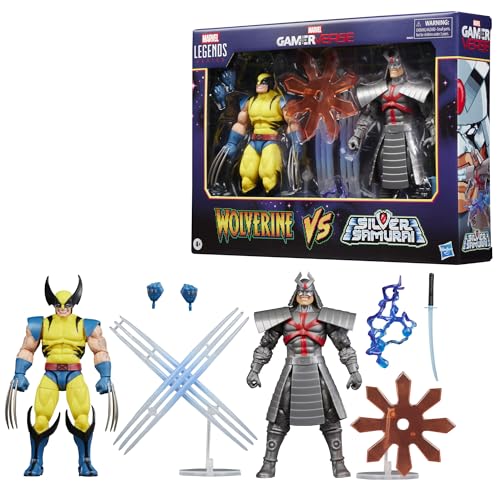 Marvel Legends Series Gamerverse Wolverine vs Silver Samurai 2-Pack Action Figures 13