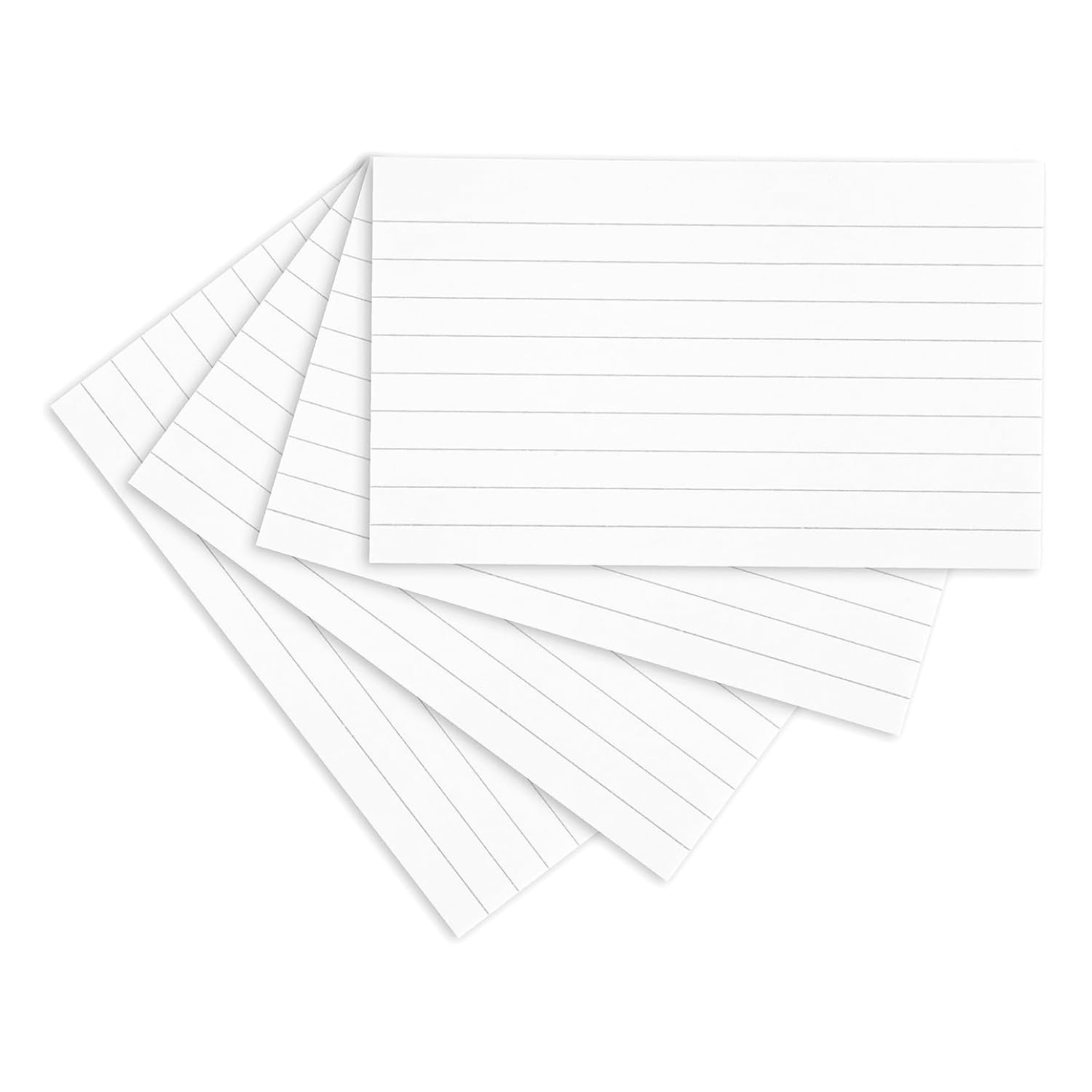 Hawksbill White Ruled Index Cards A6 - 100 Pack | 14.8 x 10.5 cm | Smooth Paper 1