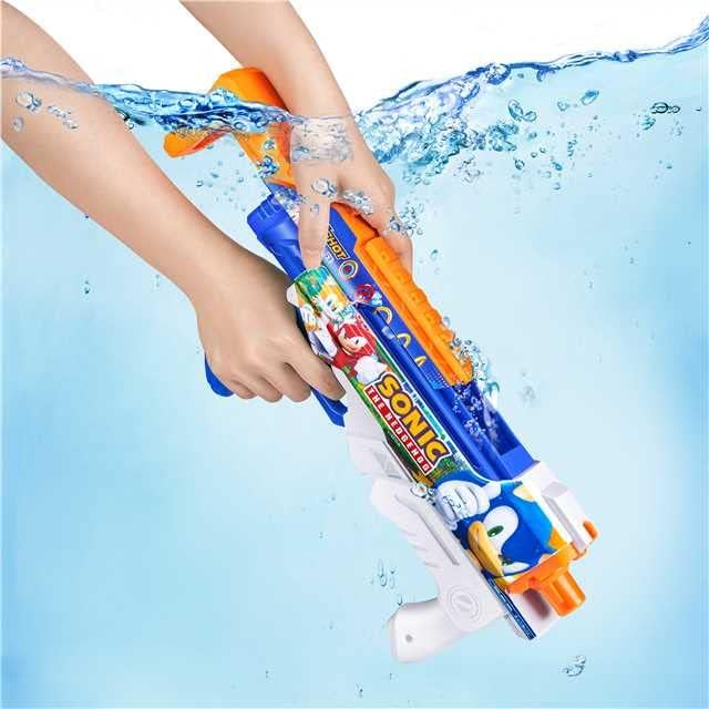 XShot Fast-Fill Skins Sonic The Hedgehog Hyperload Water Blaster - 500ml Capacity, 33ft Range 2