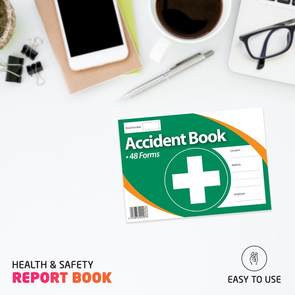 1ABOVE Workplace Accident Record Book - A5 Size, 48 Forms for Incident Recording System 4