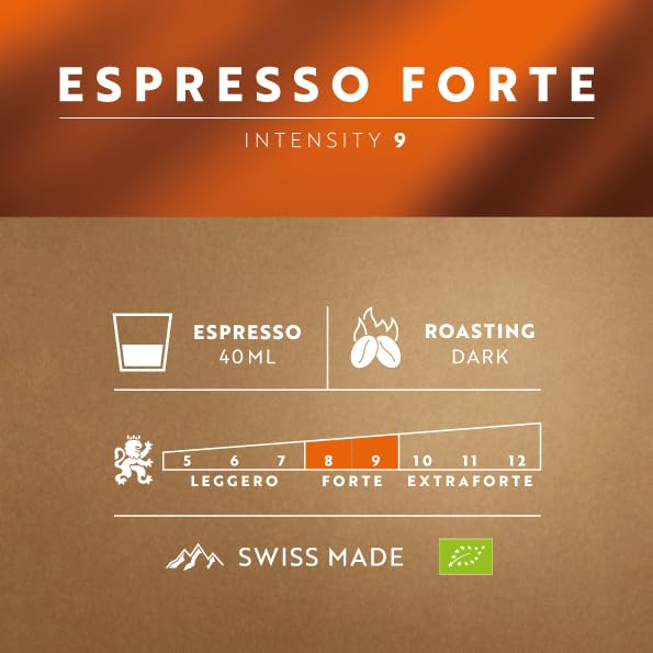 Café Royal Espresso Forte Bio - Organic Espresso with Hazelnut Note | 50 Count Compatible Nespresso Professional Pods 2