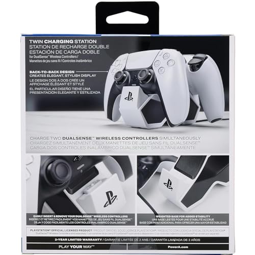 PowerA Twin Charging Station for PS5 DualSense Wireless Controllers