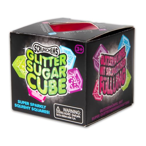 Scrunchems Glitter Sugar Cube - Sensory Fidget Toy for Stress Relief, Ages 3+ 20