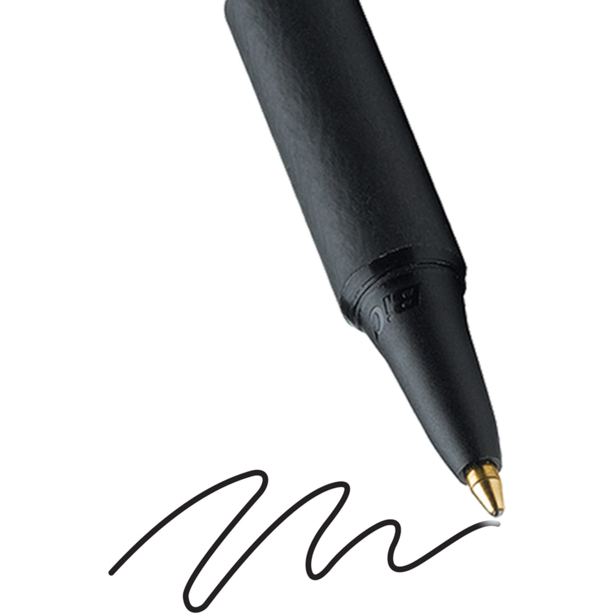 BIC Soft Feel Retractable Ballpoint Pens - Black Ink, Medium 1.0mm Point, Comfort Grip, 12 Pack 6