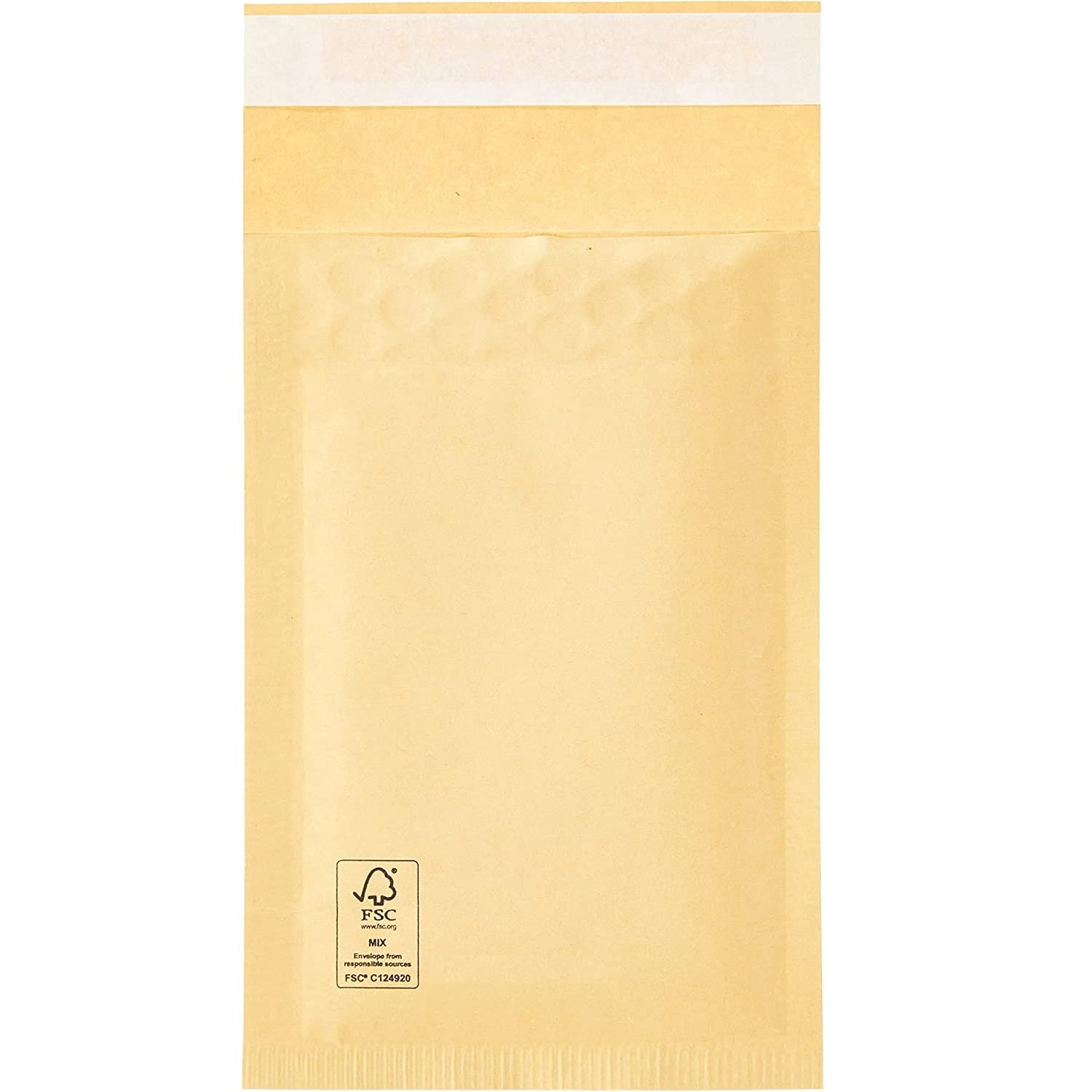 Postmaster Padded Envelope Mailers - A6 Gold, 100x165mm, 50 Count | FSC Certified 6