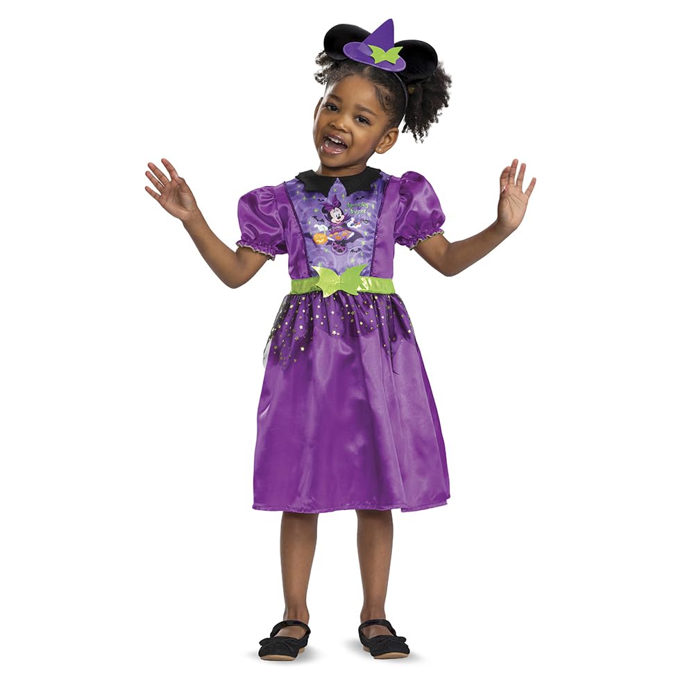 Disney Spooky Witch Minnie Classic Toddler Fancy Dress Costume 1