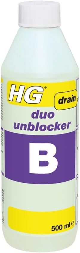HG Duo Unblocker 1L - Extremely Powerful 2-Component Drain Unblocker for Kitchen & Bathroom Drains