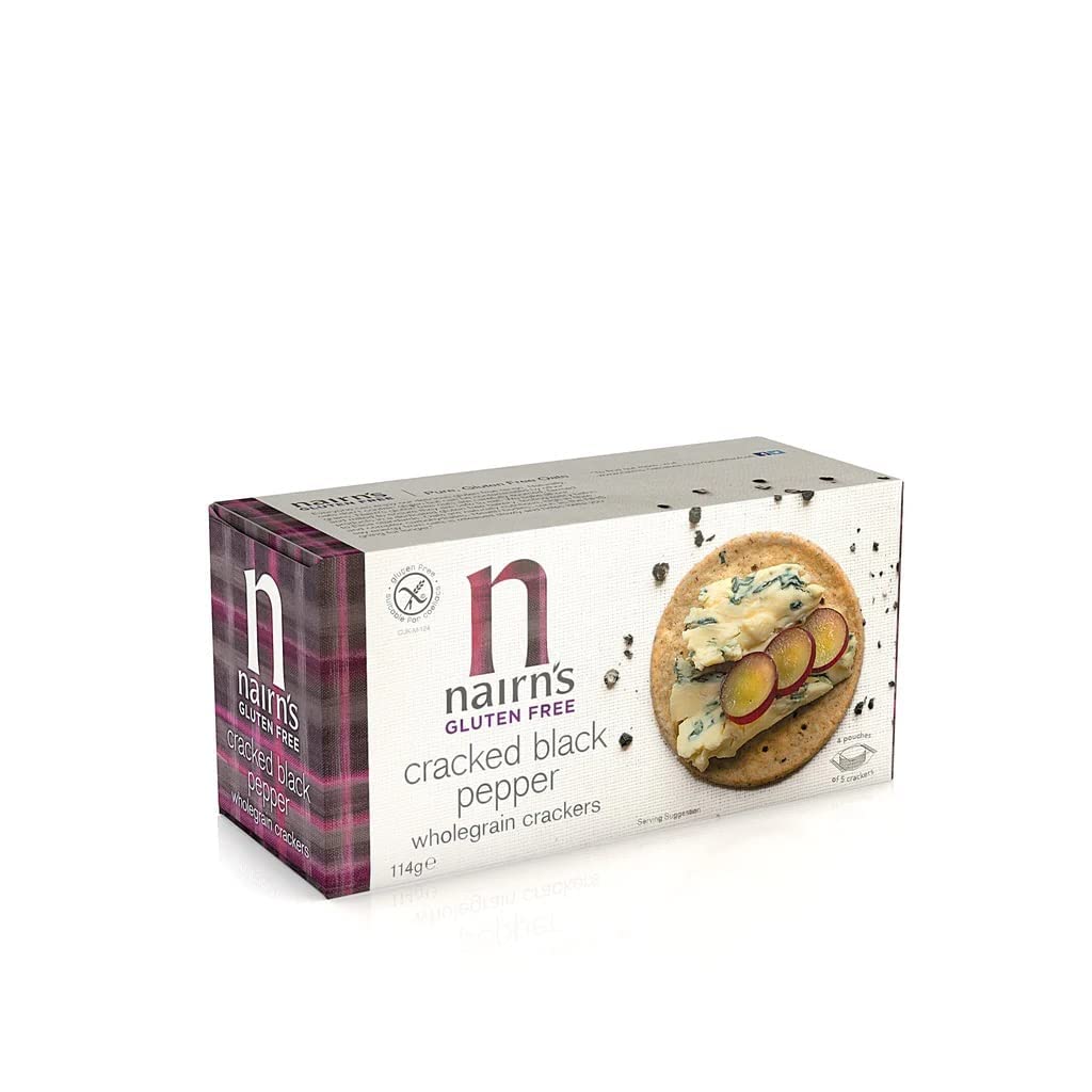 Nairn's Gluten Free Cracked Black Pepper Oat Cakes - Wholegrain, 137g 2