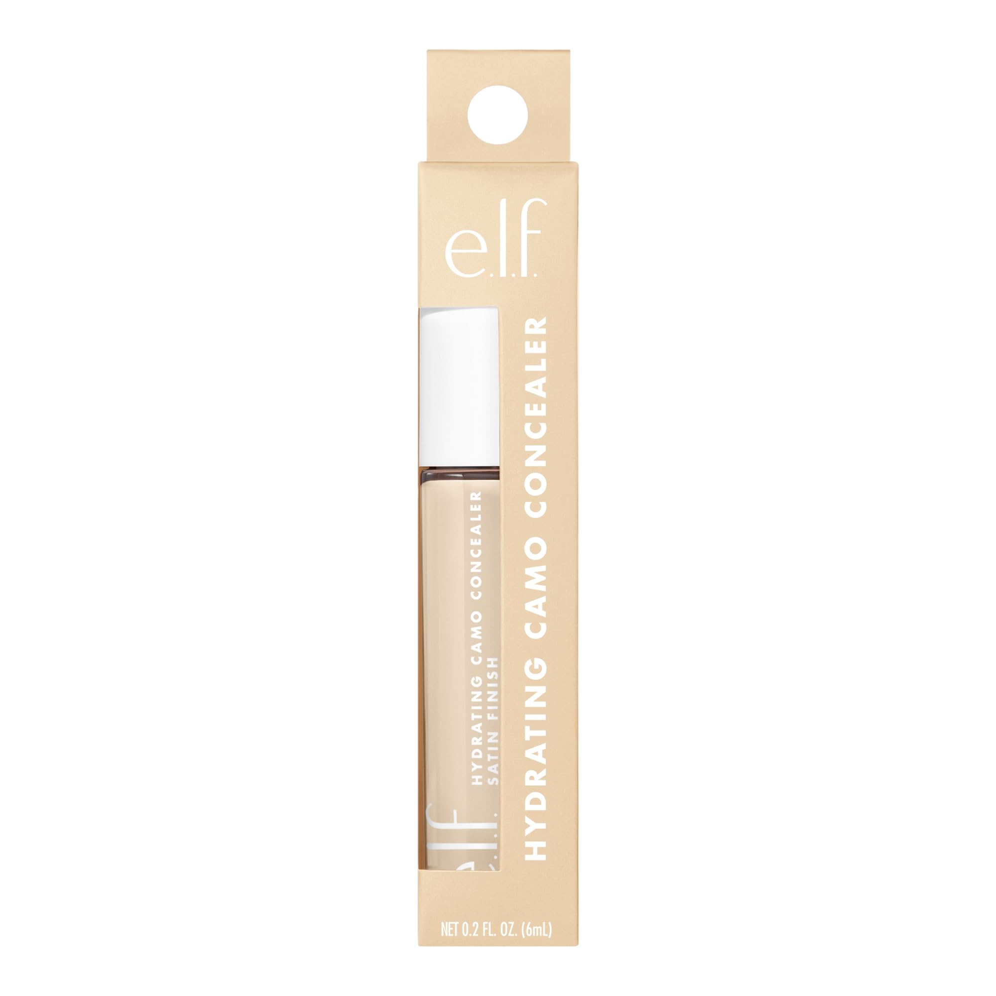 e.l.f. Hydrating Camo Concealer - Fair Warm, Satin Finish, High Coverage, 6ml 6