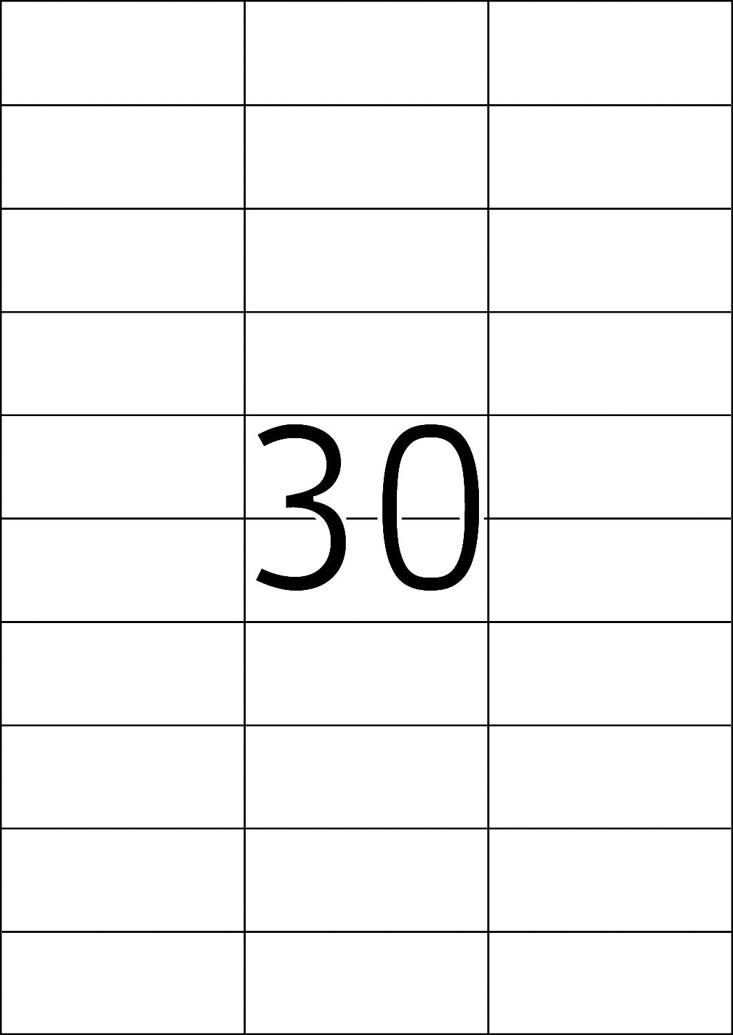 TopStick 8703 Multi-Purpose Printer Labels - 70 x 29.7 mm, White, 3000 Labels (100 Sheets) 2