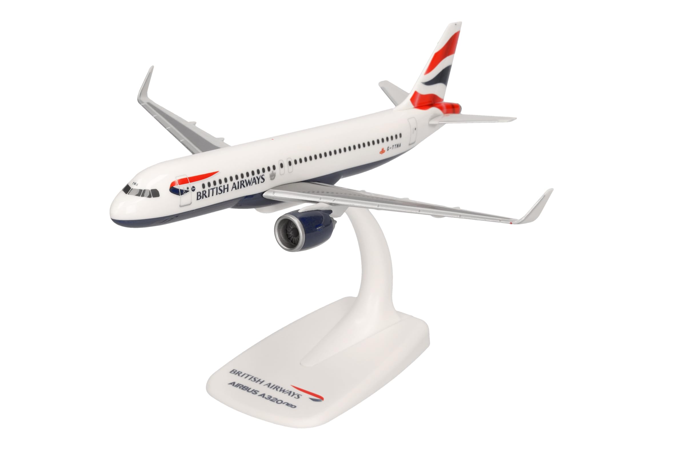 Herpa Snap-Fit British Airways Airbus A320 Neo (G-TTNA) 1:200 Scale Model