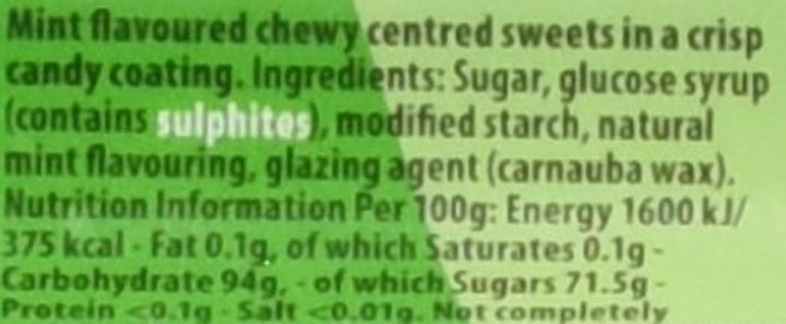 Trebor Softmints Peppermint Flavour, 44 Pack, Vegan & Vegetarian Friendly Chewy Mints with Crunchy Shell