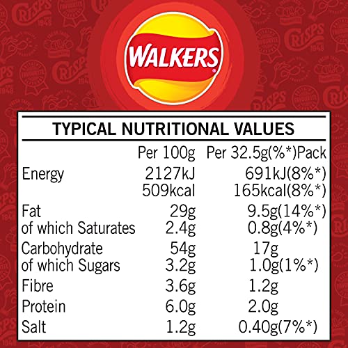 Walkers - Tomato Ketchup Crisps Multipack 32 x 32.5g