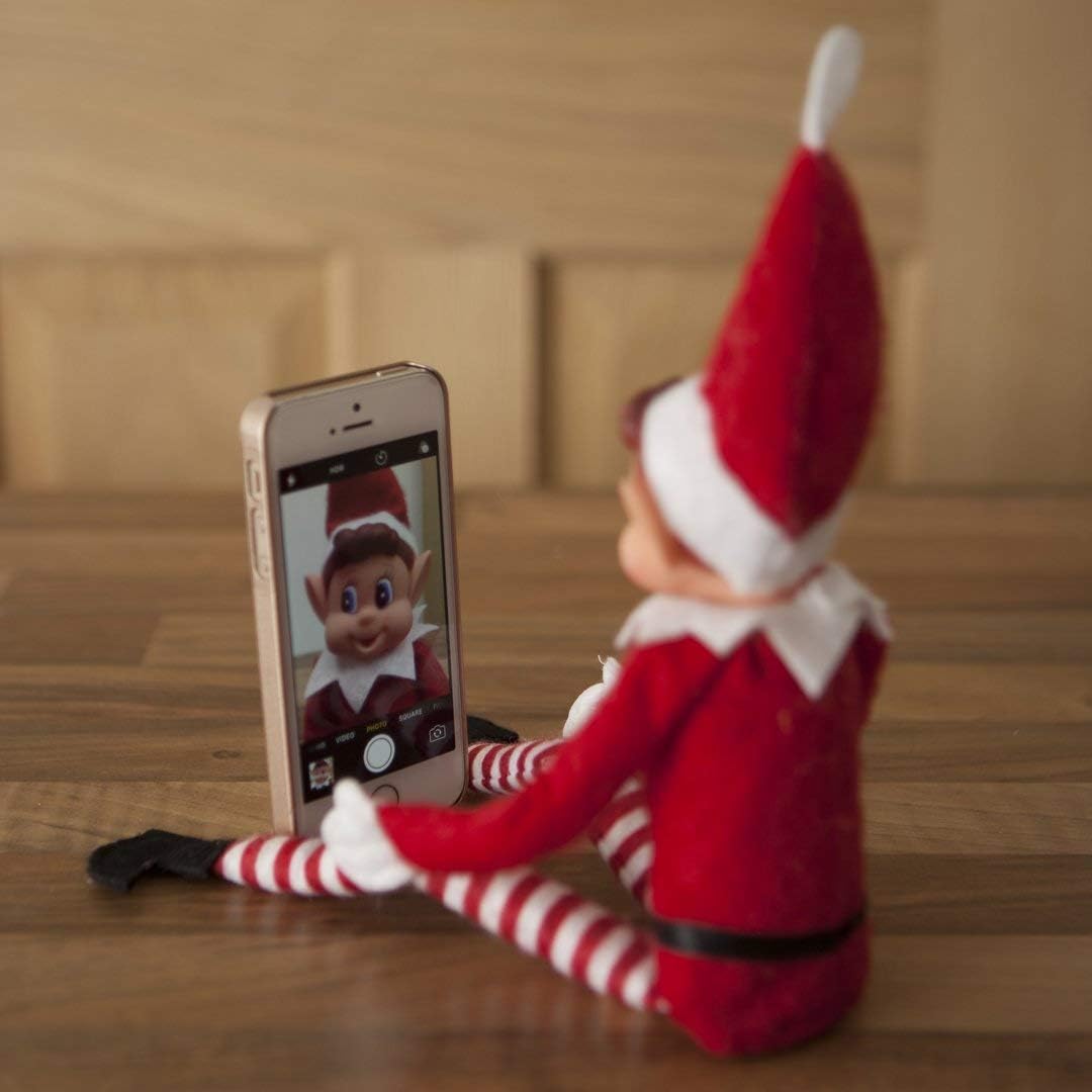 GLOW Elfie (Boy) and Elvie (Girl) Set - Naughty Christmas Elf Figures with Soft Body & Vinyl Face 2