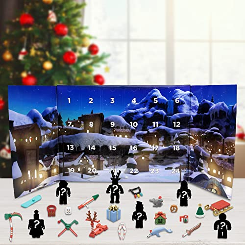 ROBLOX Blind Box Advent Calendar - Collectible Action Figures with Virtual Item Code (Ages 6+)