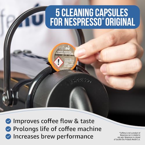 Caffenu - Nespresso Coffee Machine Cleaning Capsules Pack of 5 Cleaning Pods