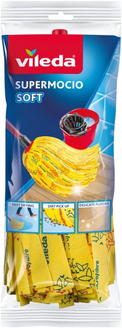 Vileda SuperMocio Soft Mop Nachfüllpackung für empfindliche Böden