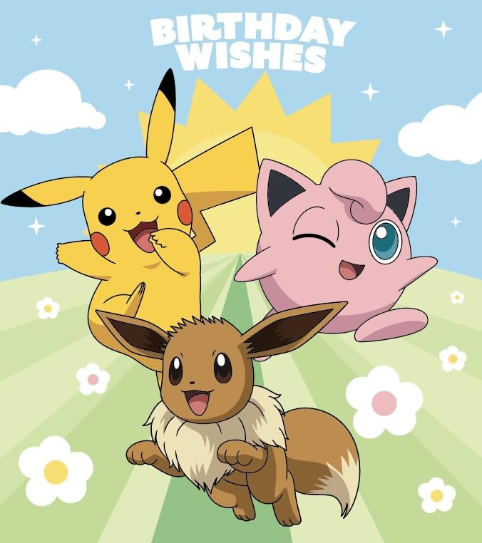 Danilo Promotions LTD Pokémon Birthday Card for Trainers - Standard Size | PK104