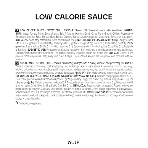 Bulk Low Calorie Sweet Chilli Sauce, 425g – Low Sugar, Fat-Free, 1 kcal per Serving 3
