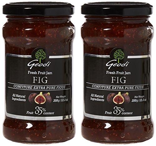 Geodi Pure Extra Fig Jam - 85% Fruit Content | Natural Ingredients | 350g Jars (Pack of 2) 4