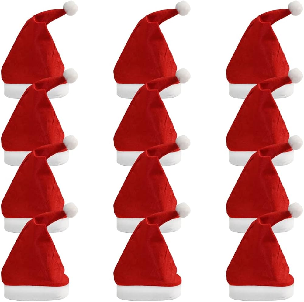 Ram® Christmas Santa Hat Fancy Dress Costume Headwear for Adults 3