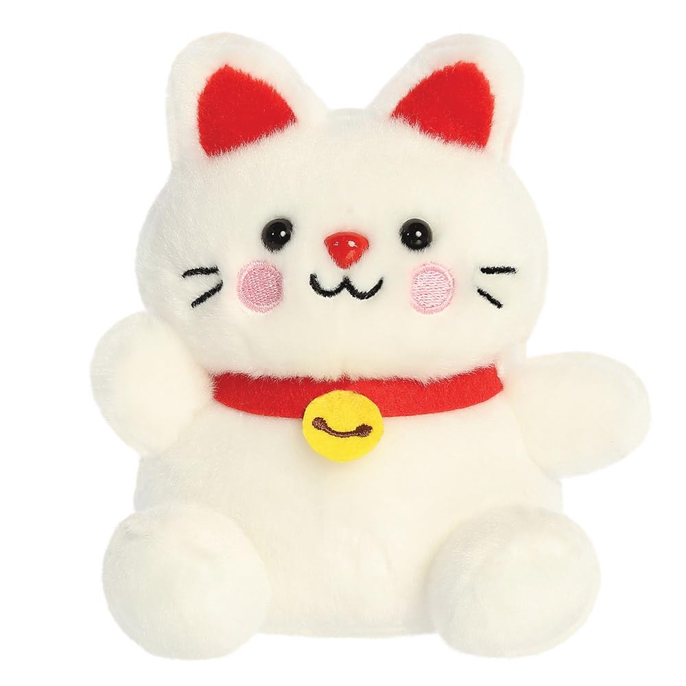 AURORA Palm Pals Kota Lucky Cat Soft Toy - 13cm Bean Filled Plush | Collectable | Unisex 1