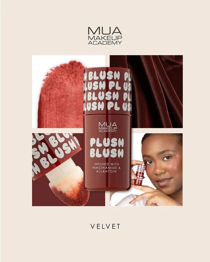 MUA Makeup Academy Plush Blush - Velvet Liquid Blusher for Cheeks | Vegan & Cruelty Free | 4.2 ml 4