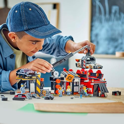 LEGO City Scrapyard with Cars - Construction Toy with Crane, Crusher & 871 Pieces 9