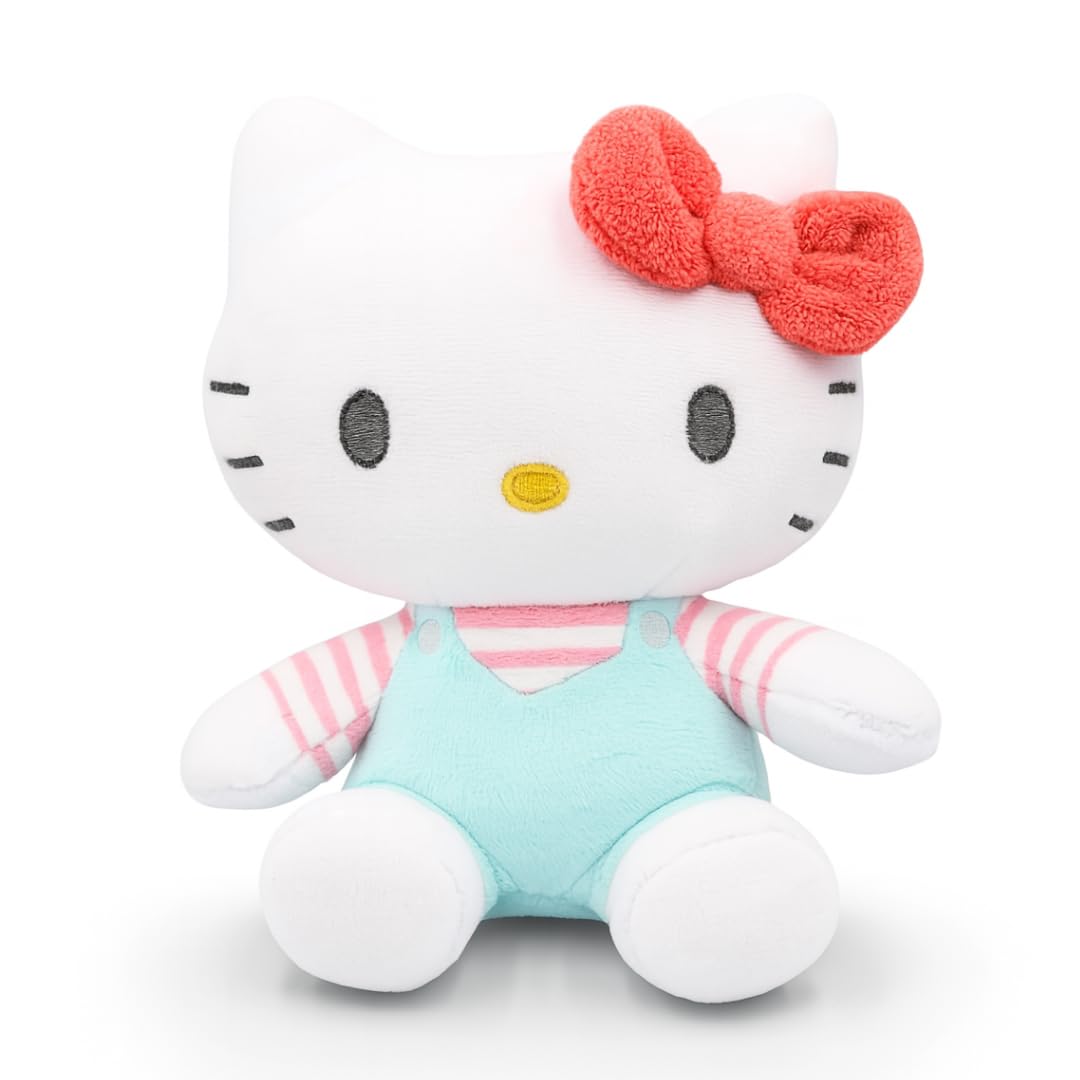 Hello Kitty Plush - 15cm Sitting Sanrio Collectible, White Cotton Stuffed Animal 7