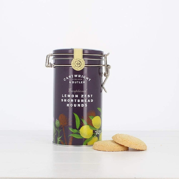 Cartwright & Butler - Lemon Zest Shortbread Rounds Clip-Lid Tin