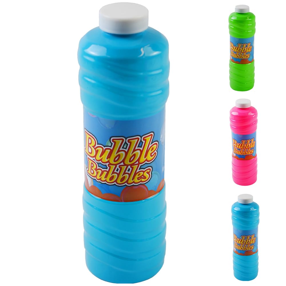 RAM Giant 1 Liter Seifenblasenmischung mit Stab für Seifenblasenmaschinen – Spielen im Freien für Kinder (Alter 18 Monate – 8 Jahre)