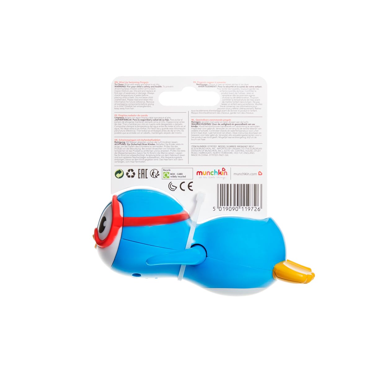 Munchkin Wind Up Swimming Penguin Scuba Buddy Bath Toy | Ages 9 Months+ | Unisex Baby 3