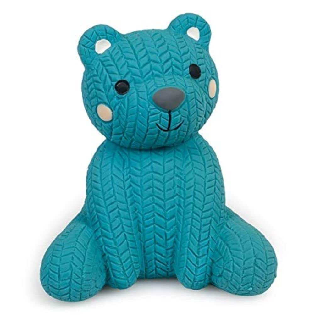 Petface Little Petface Latex Teddy Bear Dog Toy - Blue, Small Size for Puppies | Pack of 1