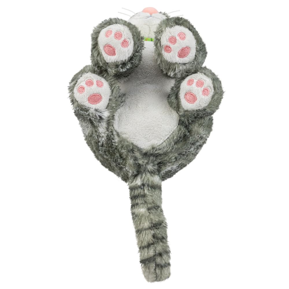 Aurora 61562, tabby McTat Cat 9in, Soft Toy, Grey and White 2