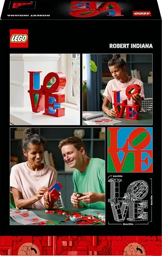 LEGO Art LOVE Building Set 31214 - Brick-Built Home Decor for Adults 11