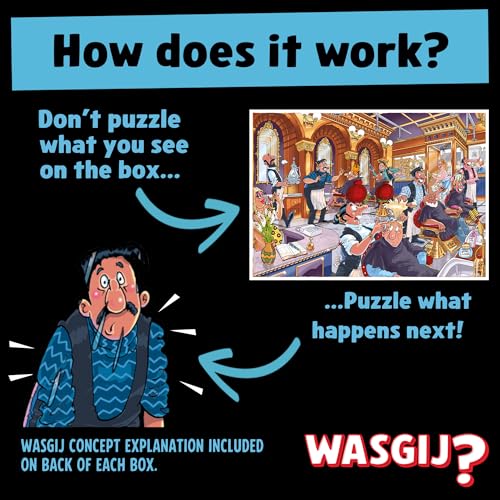 Jumbo Wasgij Mystery 27, A Close Shave - 1000 Piece Jigsaw Puzzle for Adults | Multicolor 4