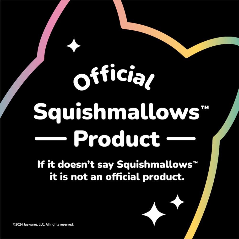 Squishmallows Original 7.5-Inch Kalina the White Cow with Pink Tie-Dye Spot