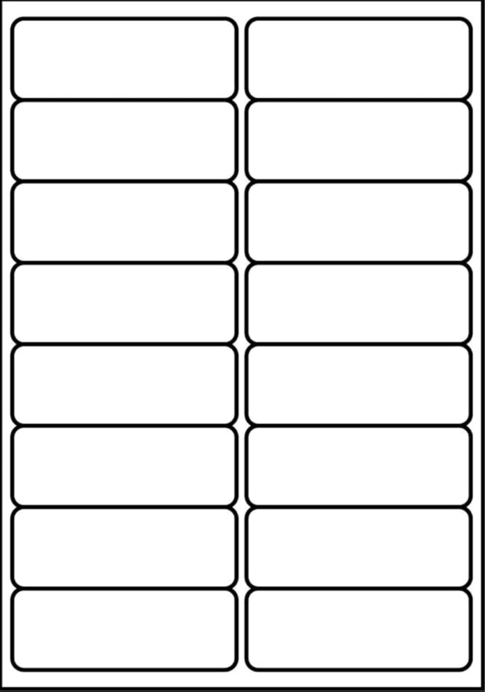 SmithPackaging A4 Self Adhesive Address Labels - 16 Labels/Sheet, 20 Sheets, Matte White