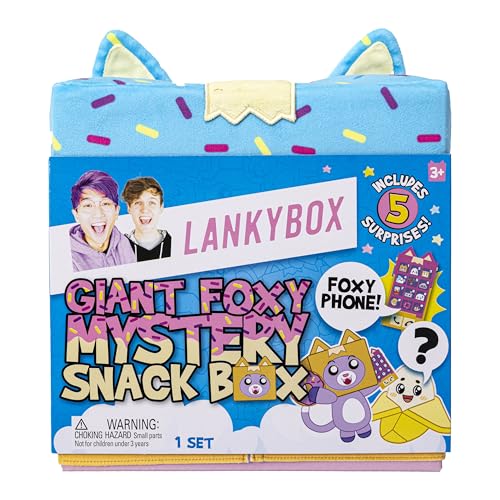 LankyBox Giant Foxy Surprise Snack Box - Mystery Blind Box with Plush, Electronic Phone & Games 6