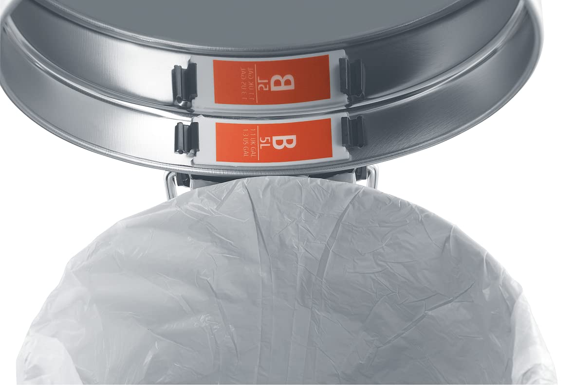 Brabantia PerfectFit Müllbeutel Multipack Größe B (5 Liter) Extra starker Kunststoff mit Bindeband 9