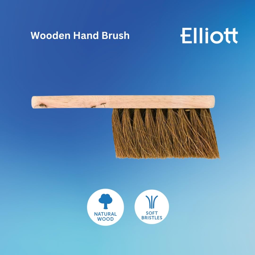 Elliott - Wooden Hand Brush with Soft Coconut Fibre