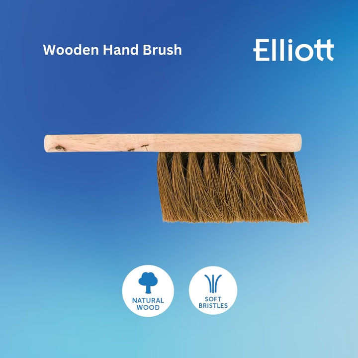 Elliott - Wooden Hand Brush with Soft Coconut Fibre
