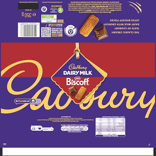 Cadbury Dairy Milk Lotus Biscoff Chocolate Bar - 350g