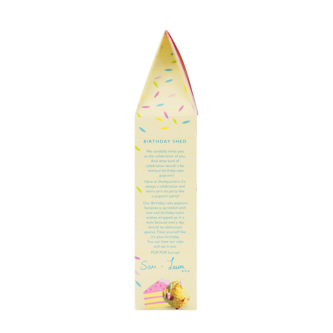 Popcorn Shed Birthday Cake Popcorn - 80g Gourmet Snack, Natural & Vegetarian