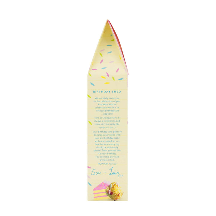 Popcorn Shed Birthday Cake Popcorn - 80g Gourmet Snack, Natural & Vegetarian